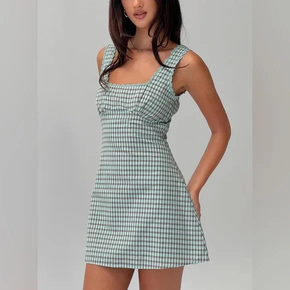 midi dress with corset Sancia Linen Corset Midi Dress